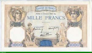 1000 FRANCS CERES & MERCURE - Type 1927 modifié