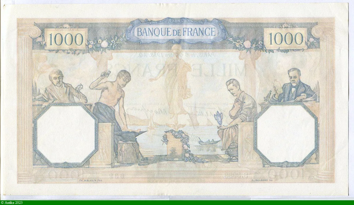 1000 FRANCS CERES & MERCURE - Type 1927 modifié