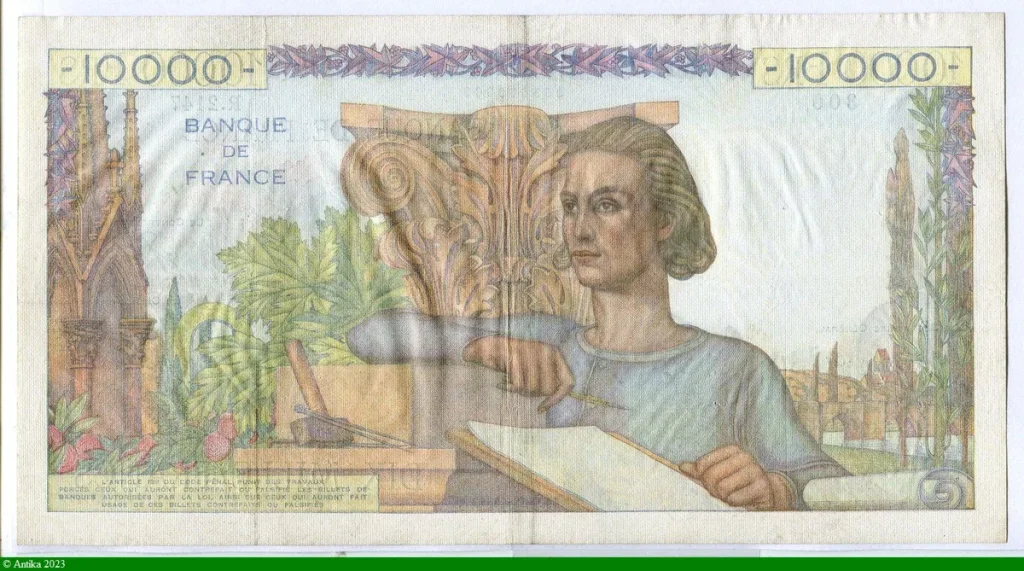 10 000 FRANCS GENIE Français- Type 1945