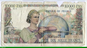 10 000 FRANCS GENIE Français- Type 1945