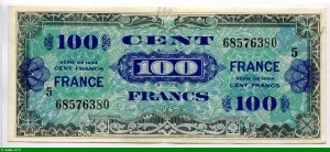 100 FRANCS Verso "France"