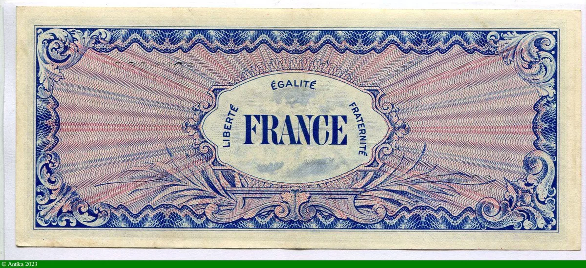 100 FRANCS Verso "France"