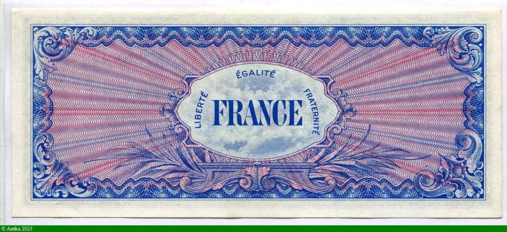 100 FRANCS Verso "France"