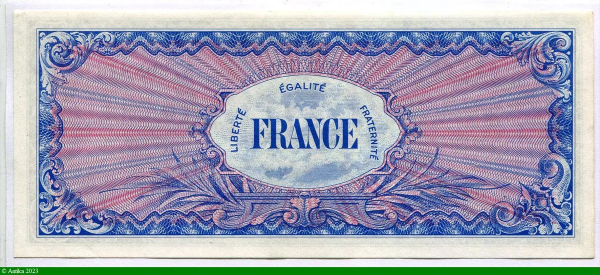 100 FRANCS Verso "France"