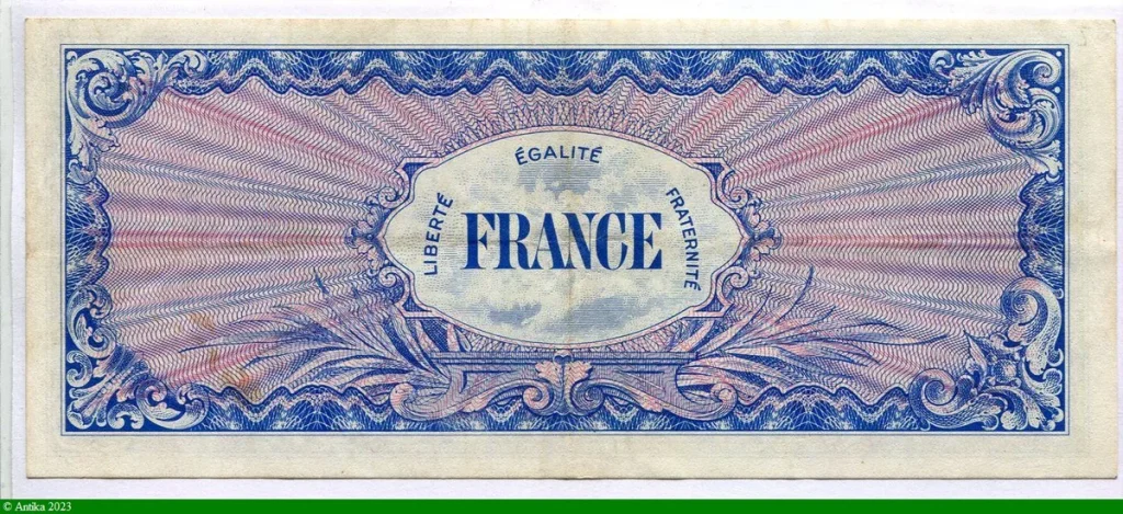 100 FRANCS Verso "France"