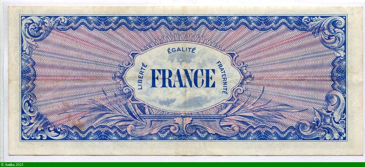 100 FRANCS Verso "France"