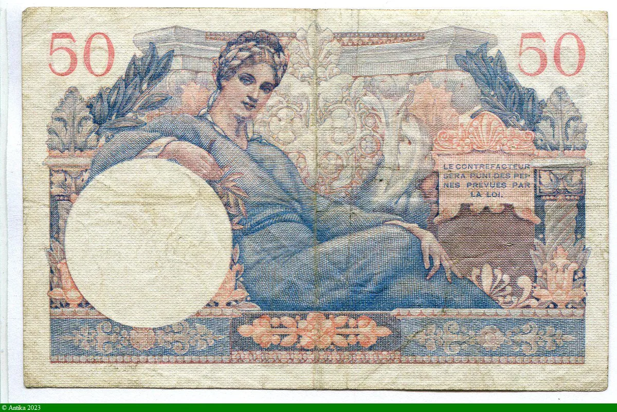 50 FRANCS "Trésor Français"