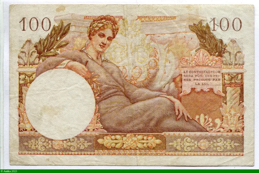100 FRANCS "Trésor Français"