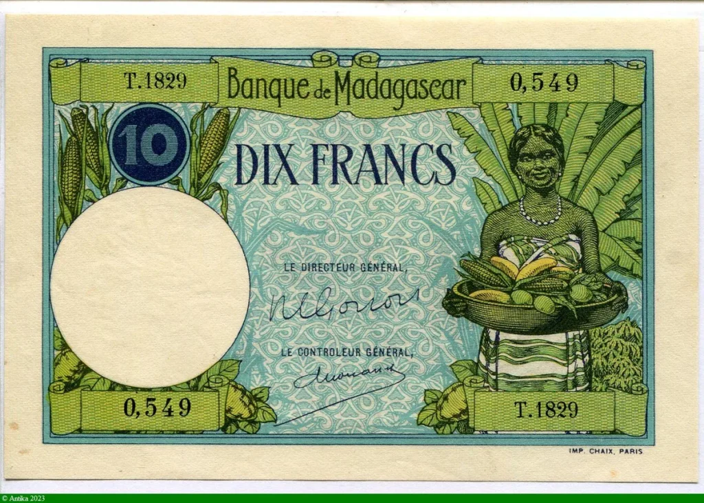 10 FRANCS Femme & Fruits