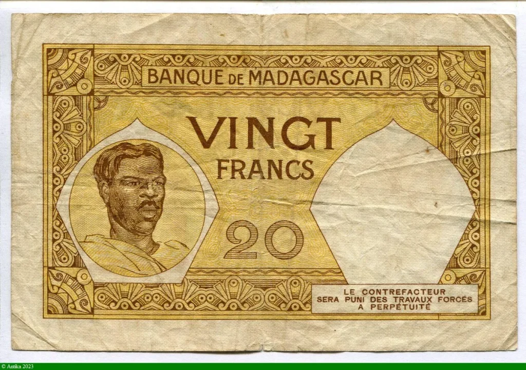 20 FRANCS Femmes Française & Malgache