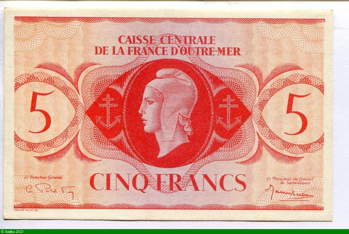 5 FRANCS Croix de Lorraine A.E.F
