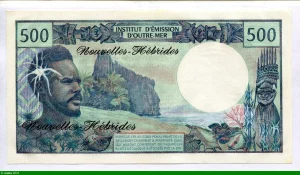 500 FRANCS Polynésien République Française