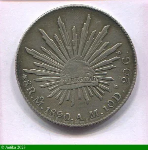 8 REALES Argt Aigle & Libertad Mexico