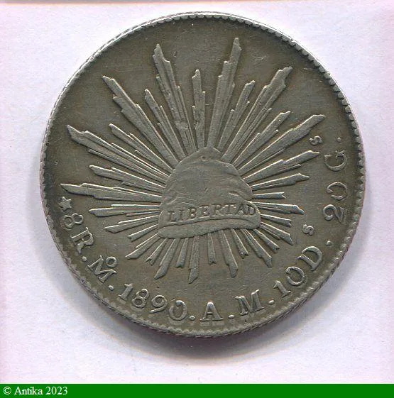 8 REALES Argt Aigle & Libertad Mexico