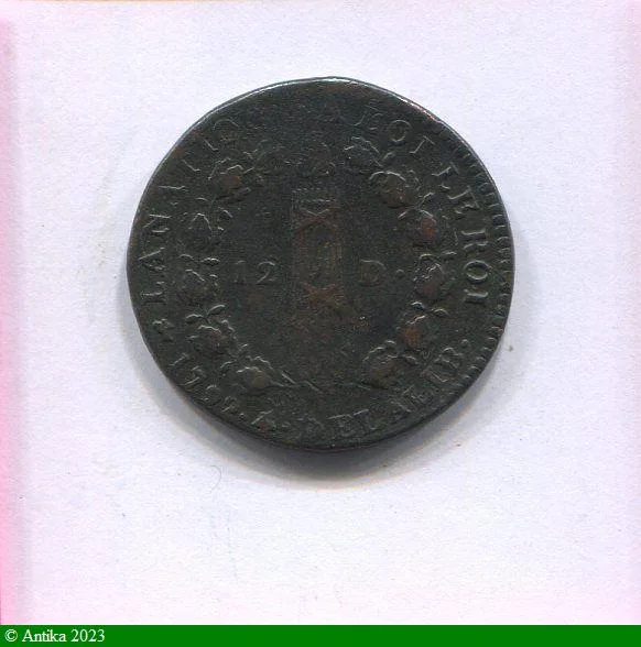 12 DENIERS FRANCOIS, An 3 à 5 LOUIS XVI