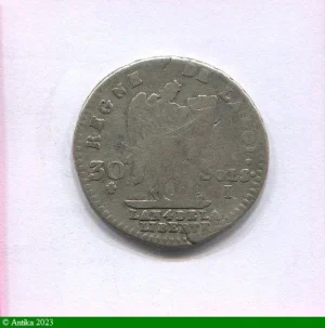 30 SOLS FRANCOIS, An 3 à 5 LOUIS XVI