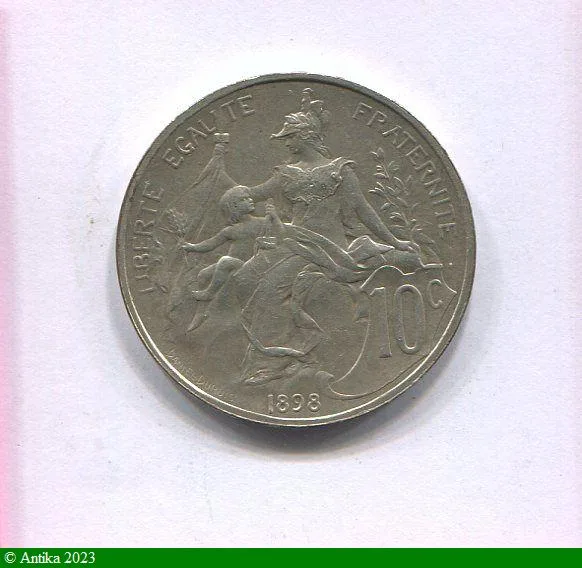 10 CENTIMES DUPUIS Bronze Argenté