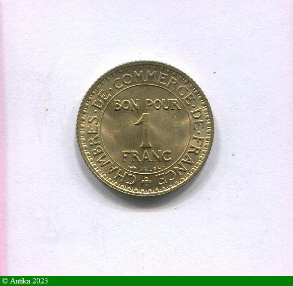 1 FRANC CHAMBRE DE COMMERCE