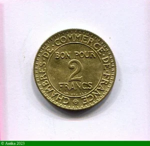 2 FRANCS CHAMBRE DE COMMERCE