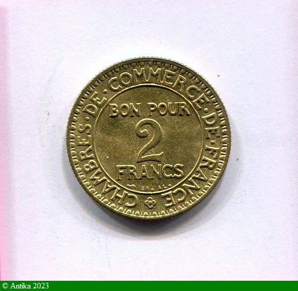 2 FRANCS CHAMBRE DE COMMERCE