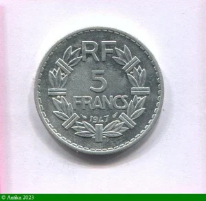 5 FRANCS LAVRILLIER Aluminium