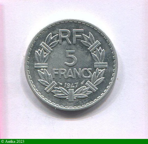 5 FRANCS LAVRILLIER Aluminium