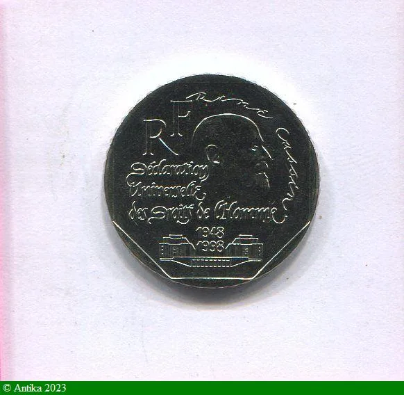 2 FRANCS RENE CASSIN Nickel