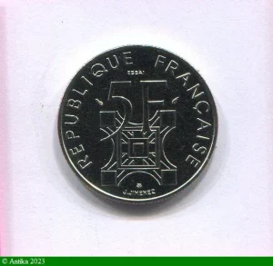 5 FRANCS CENTENAIRE TOUR EIFFEL Nickel