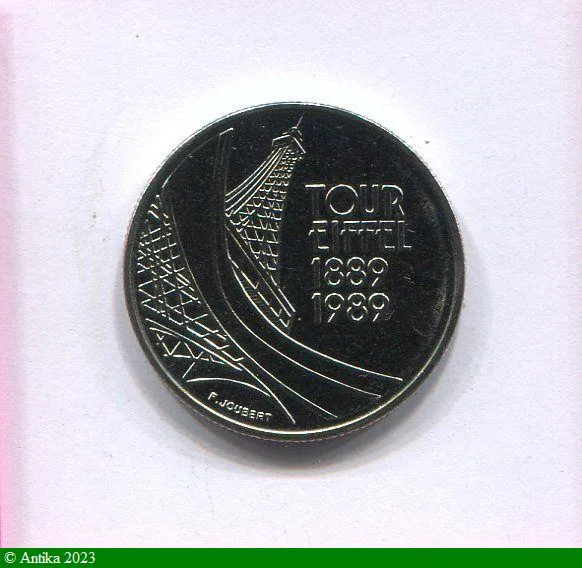 5 FRANCS CENTENAIRE TOUR EIFFEL Nickel