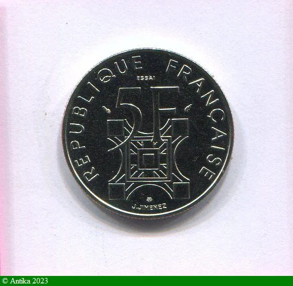 5 FRANCS CENTENAIRE TOUR EIFFEL Nickel