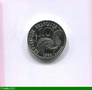 10 FRANCS REPUBLIQUE Nickel Jimenez