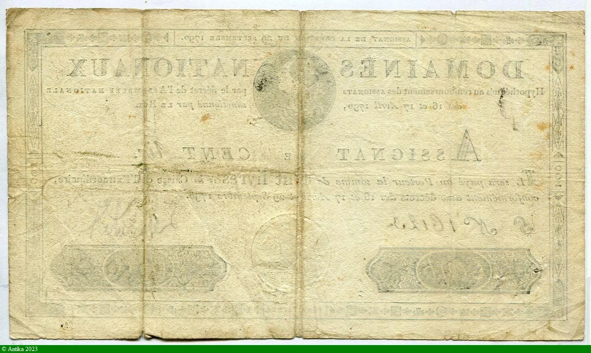 100 LIVRES L XVI