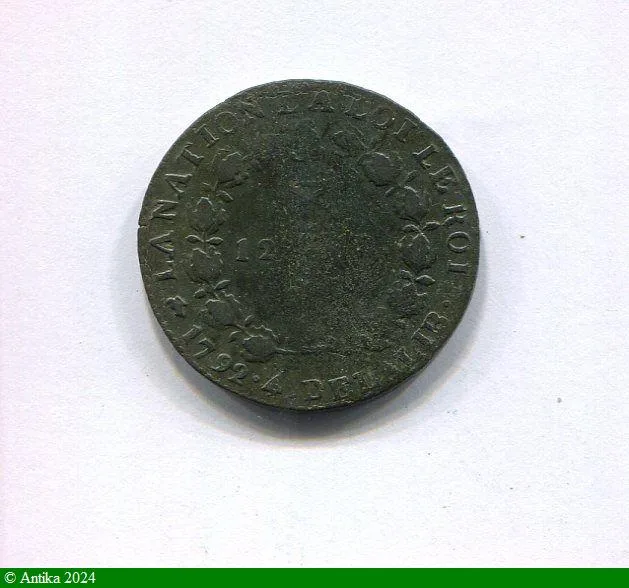 12 DENIERS FRANCOIS, An 3 à 5 LOUIS XVI