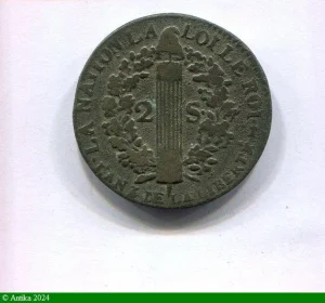 2 SOLS FRANCOIS, An 3 à 5 LOUIS XVI