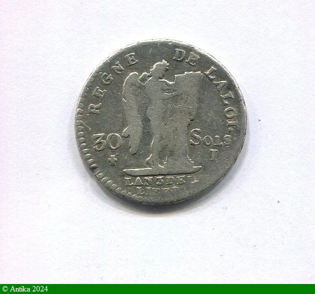 30 SOLS FRANCOIS, An 3 à 5 LOUIS XVI