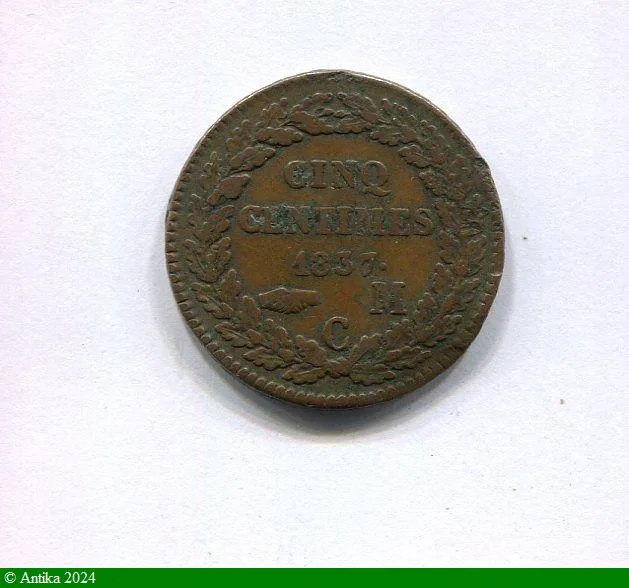 5 CENTIMES HONORE V 1819-1841