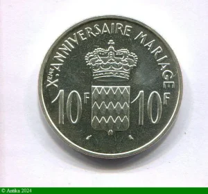 10 FRANCS Centenaire de Monte Carlo