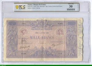 1000 FRANCS BLEU & ROSE - Type 1889