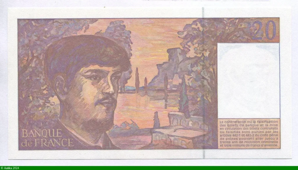 20 FRANCS DEBUSSY - Type 1980 Modifié