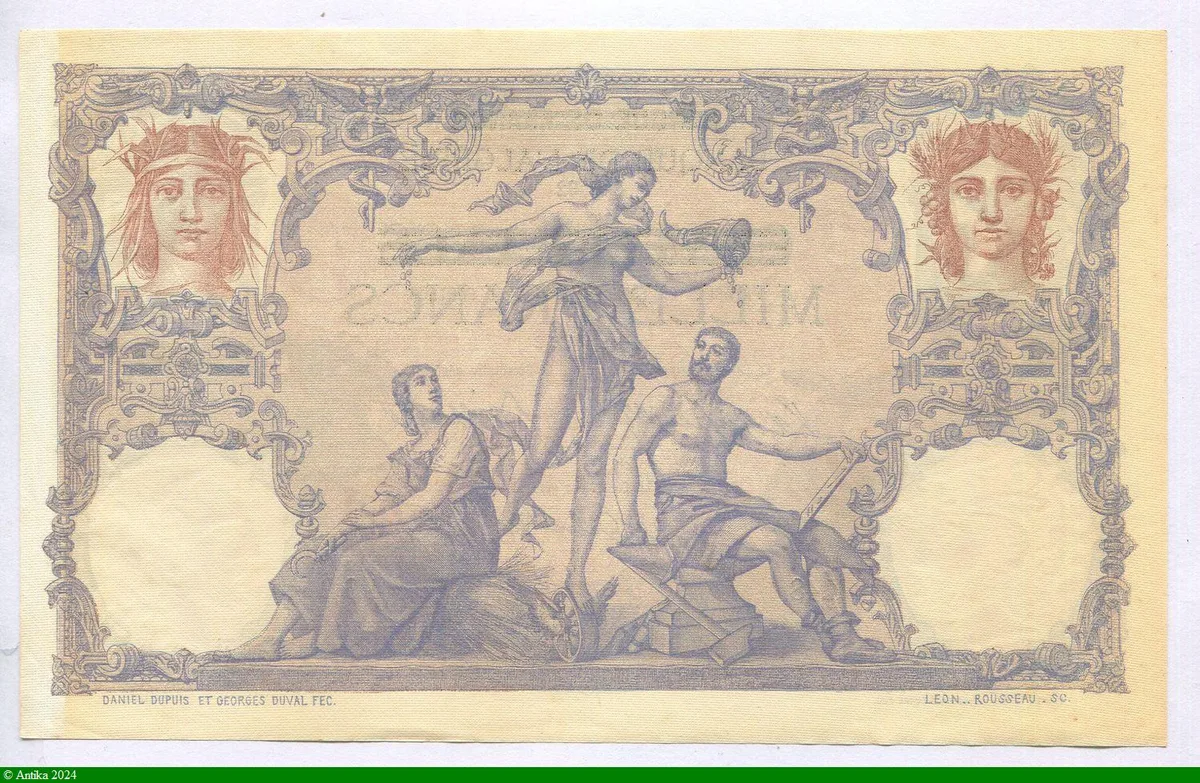 1000 FRS S/100 FRANCS German Occupation