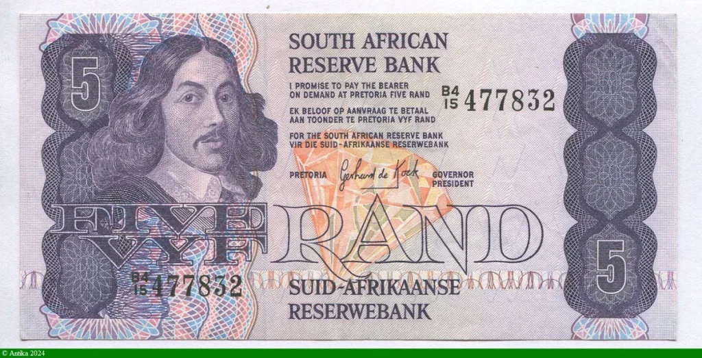 5 Rand J.Van Riebeeck