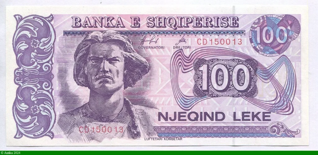 100 Lekë Combattant national