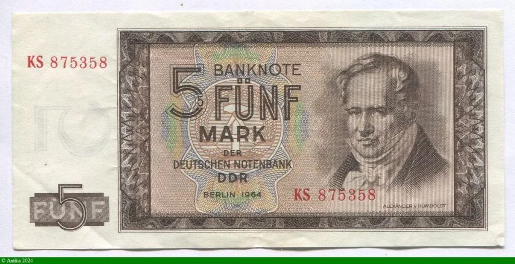 5 Deutshe Mark Alexander Von Humboldt