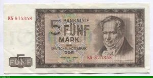 5 Deutshe Mark Alexander Von Humboldt