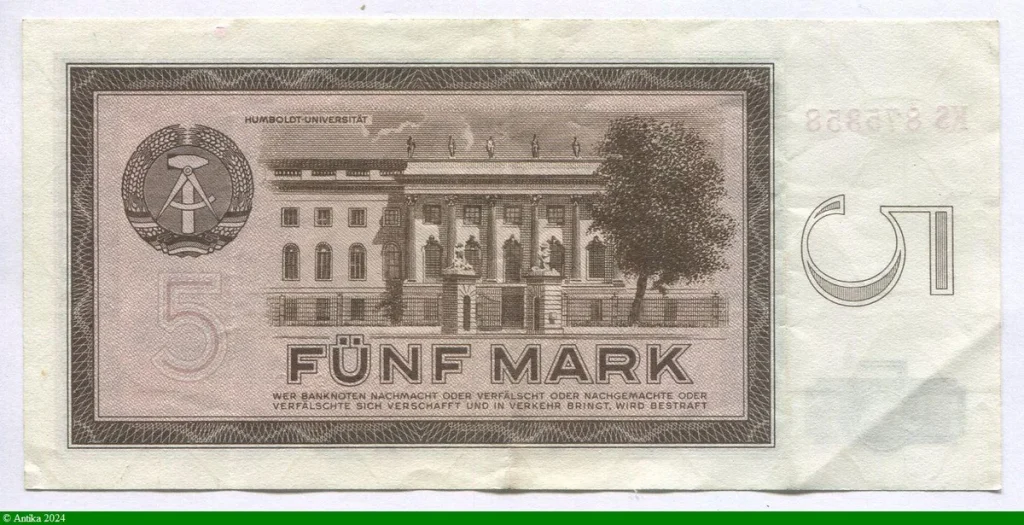 5 Deutshe Mark Alexander Von Humboldt