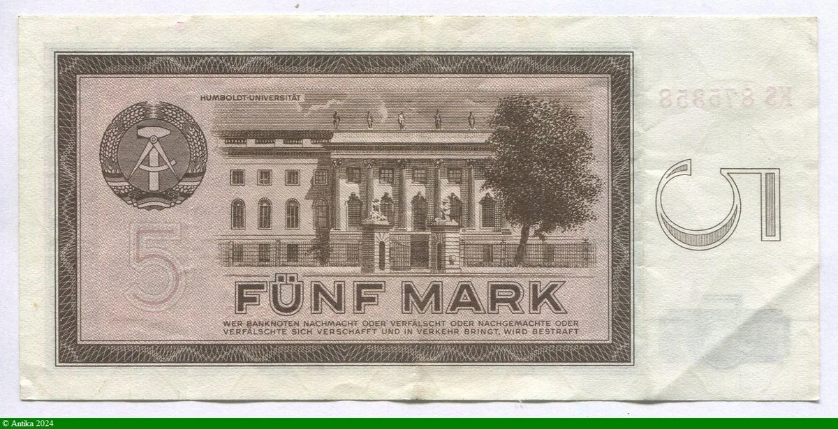 5 Deutshe Mark Alexander Von Humboldt