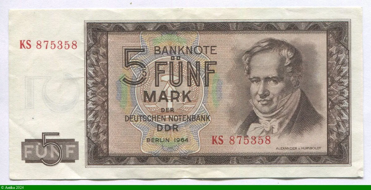 5 Deutshe Mark Alexander Von Humboldt