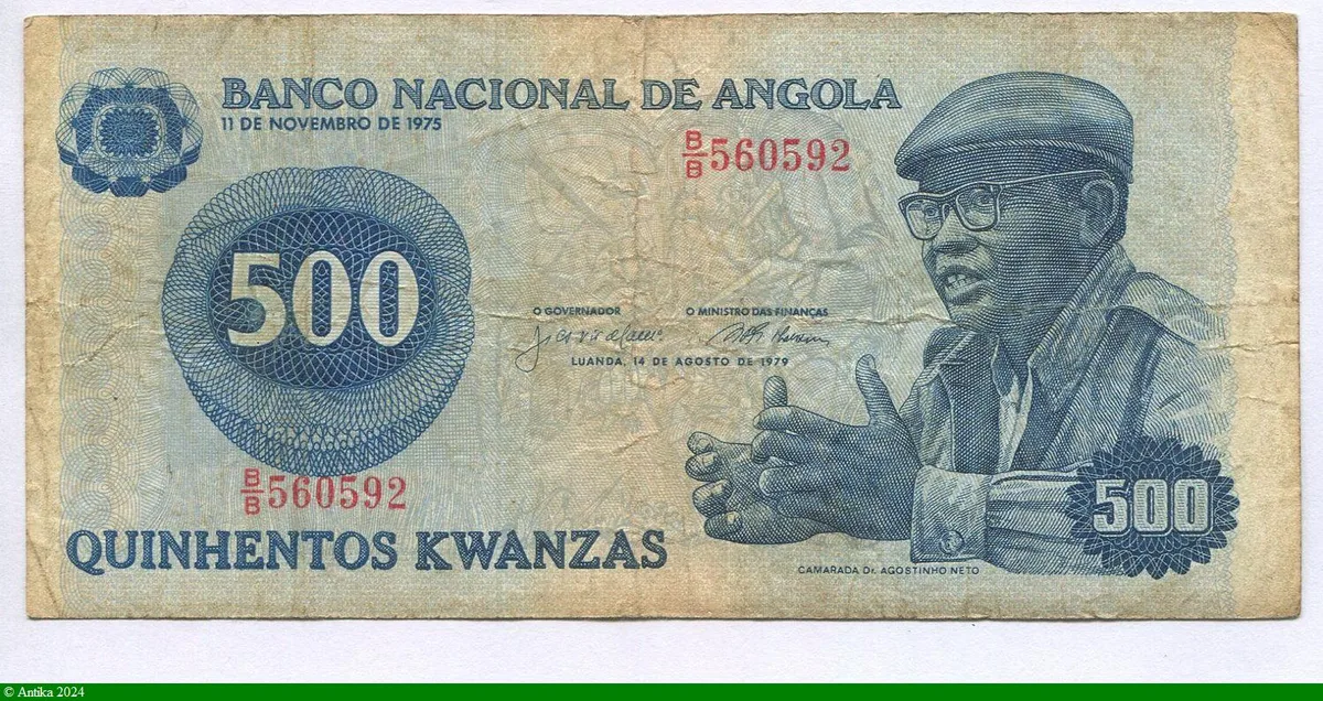 500 Kwanzas Dct Antonio Agostinho * * *