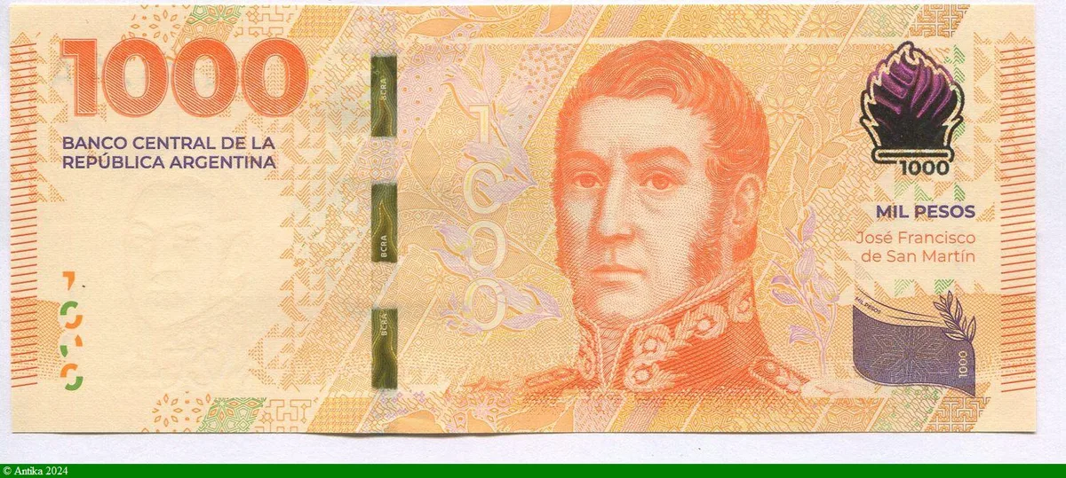 1000 Pesos José Francisco de San Martin * * * * NOUVEAUTE