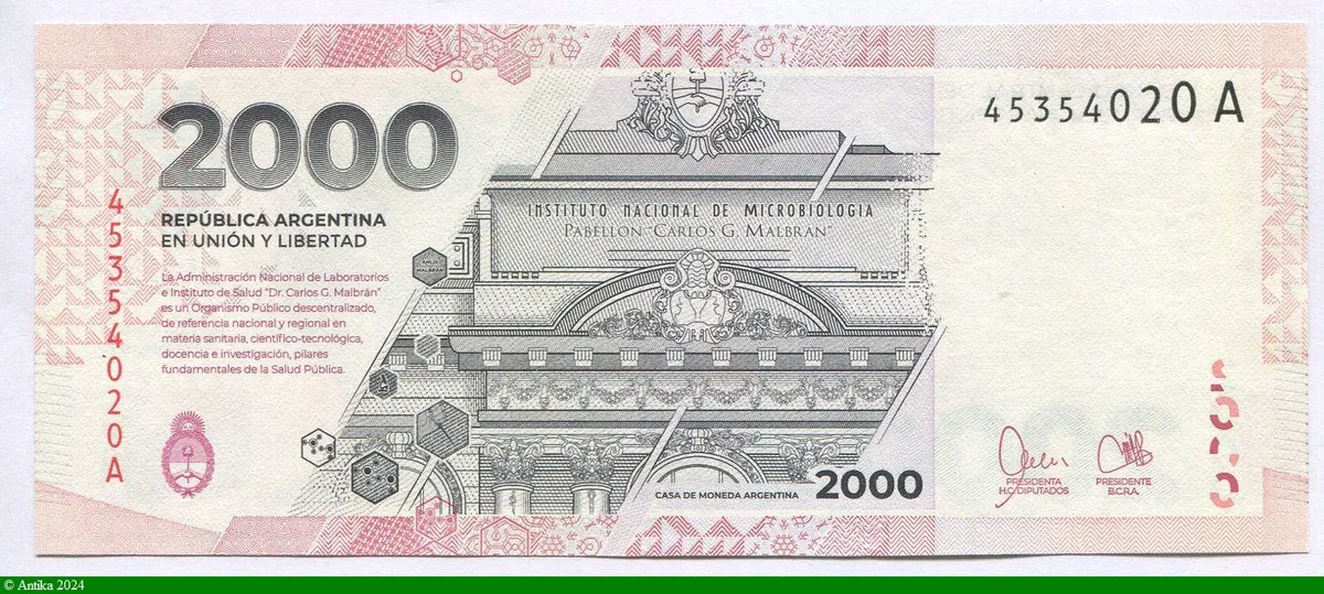 2000 Pesos Ramon Carillo Cécilia Grierson